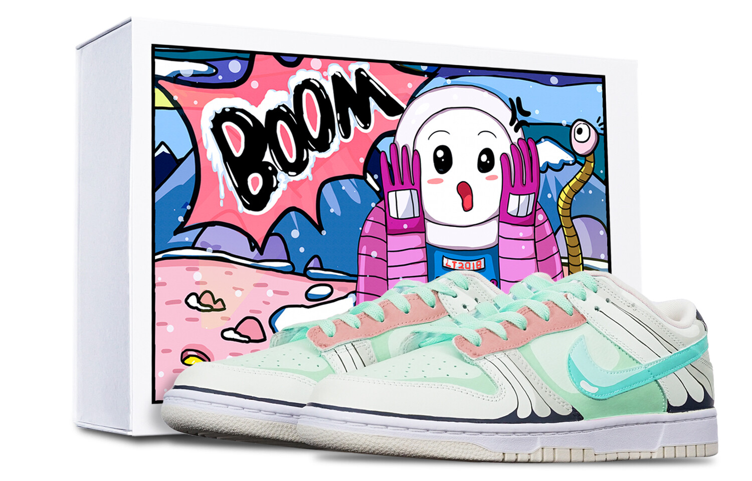 

Кроссовки Nike Dunk Skateboard Shoes Men Low-Top White