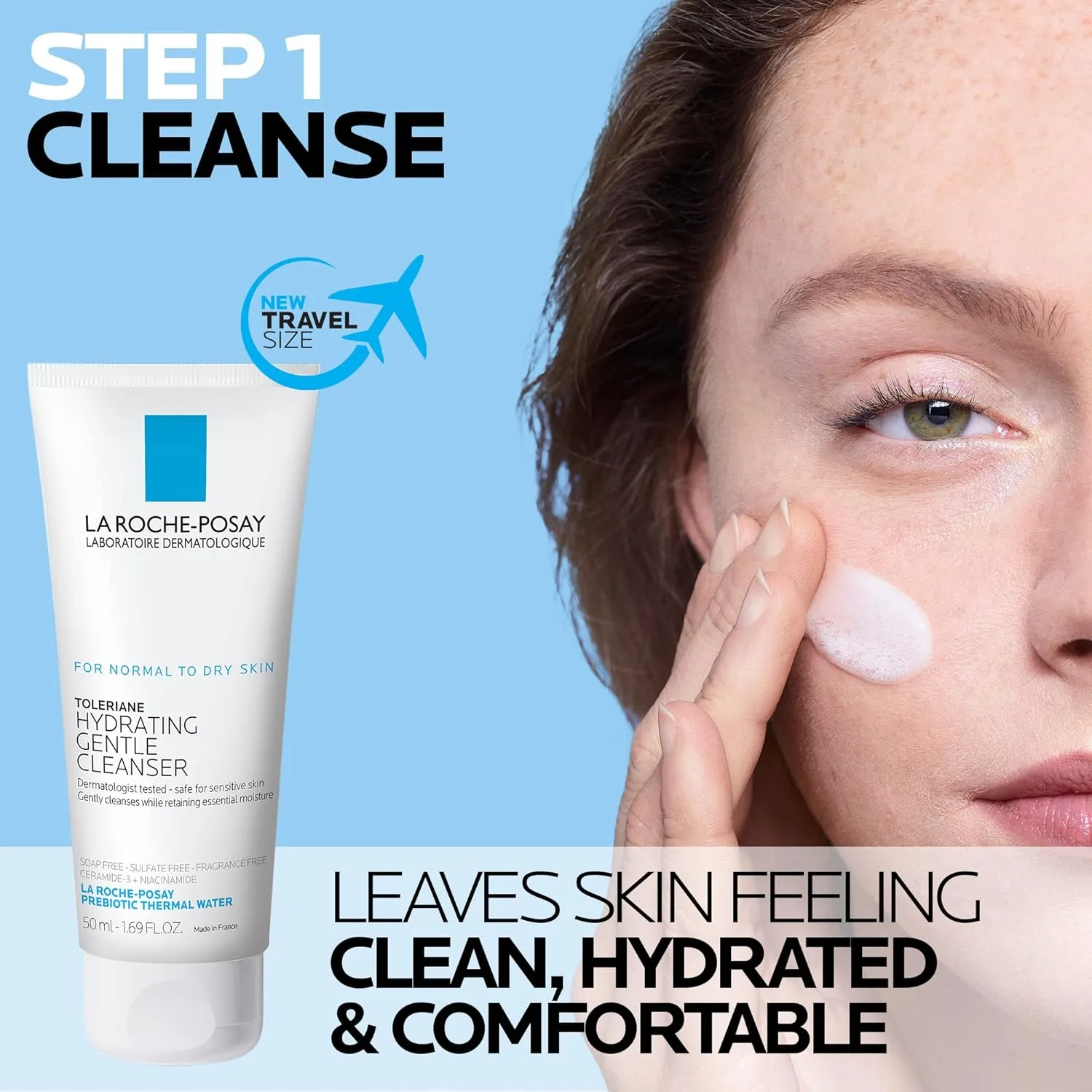 Крем для лица La Roche-Posay — Toleriane Double Repair увлажняющий с церамидами и ниацинамидом для всех типов кожи — фото 2