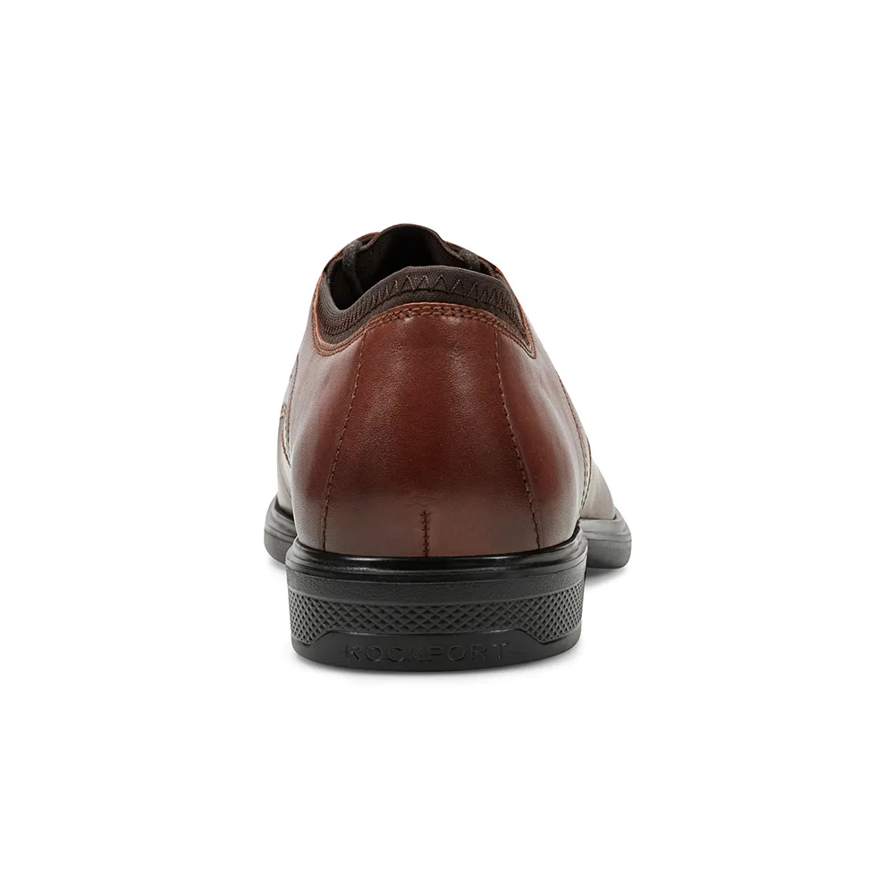 Мужские коричневые туфли Keelan Plain Toe от Rockport — фото 3