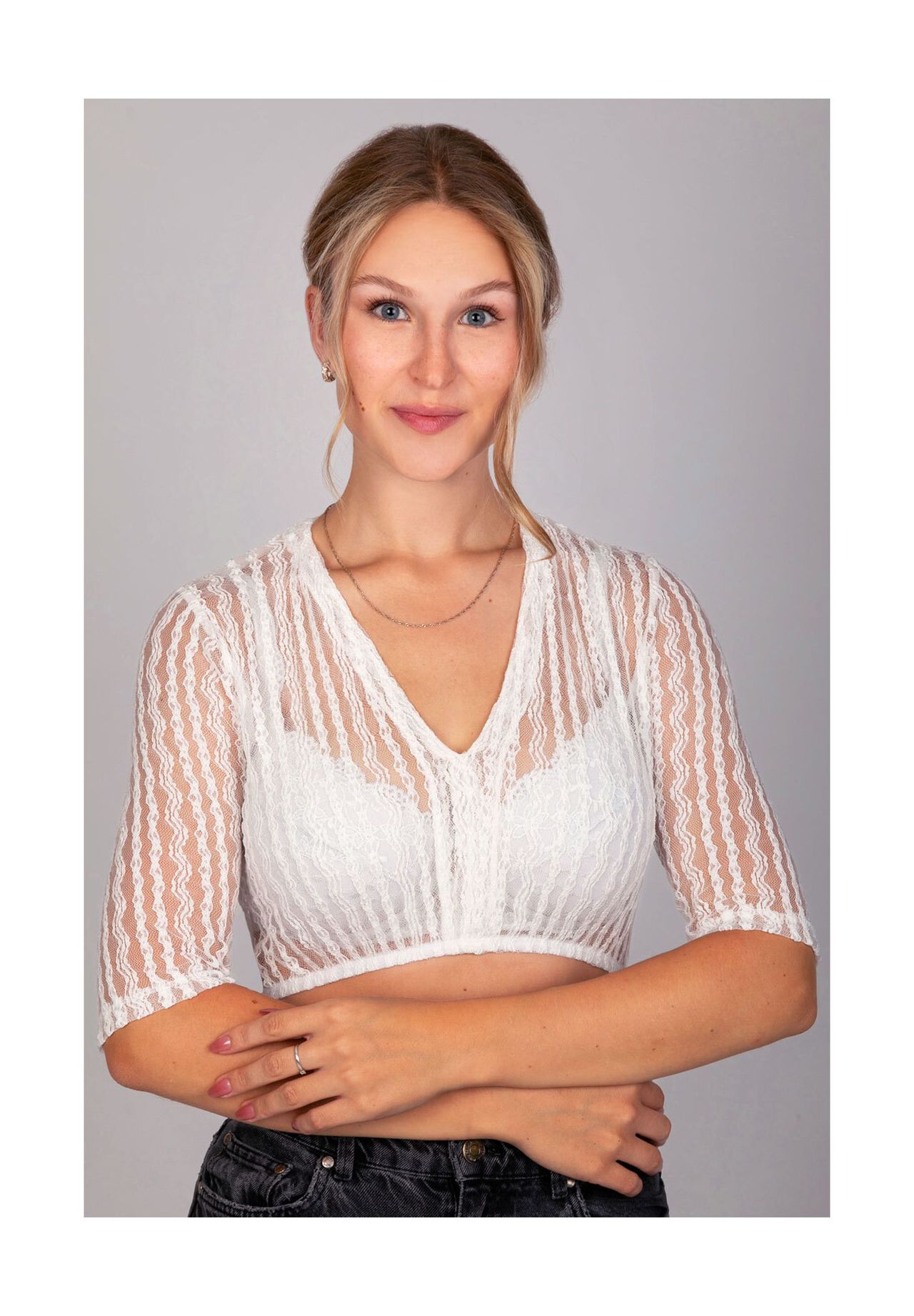 

Блуза Dirndl Anna кремовая EDELNICE, белый