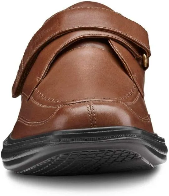 

Мужские туфли Dr. Comfort Frank - кожаные классические туфли с прострочкой - терапевтическая официальная обувь