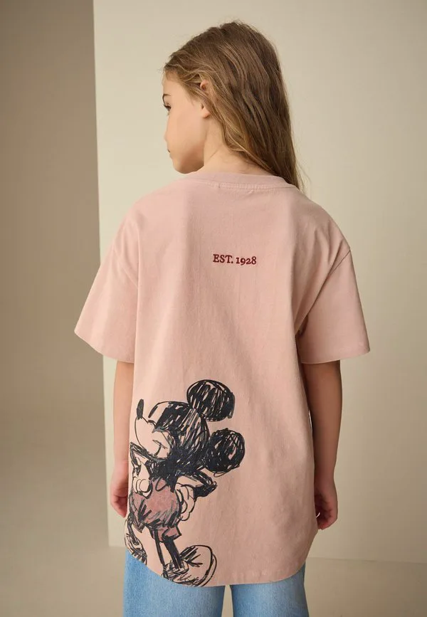 Футболка с графическим принтом микки мауса Next, Pink — фото 2