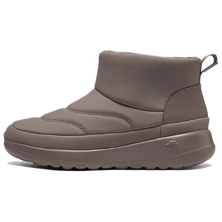 Зимние сапоги женские Skechers износостойкие короткие, умбра