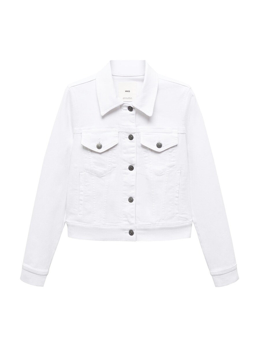 

Джинсовая куртка MANGO Between-Season Jacket VICKY, белый