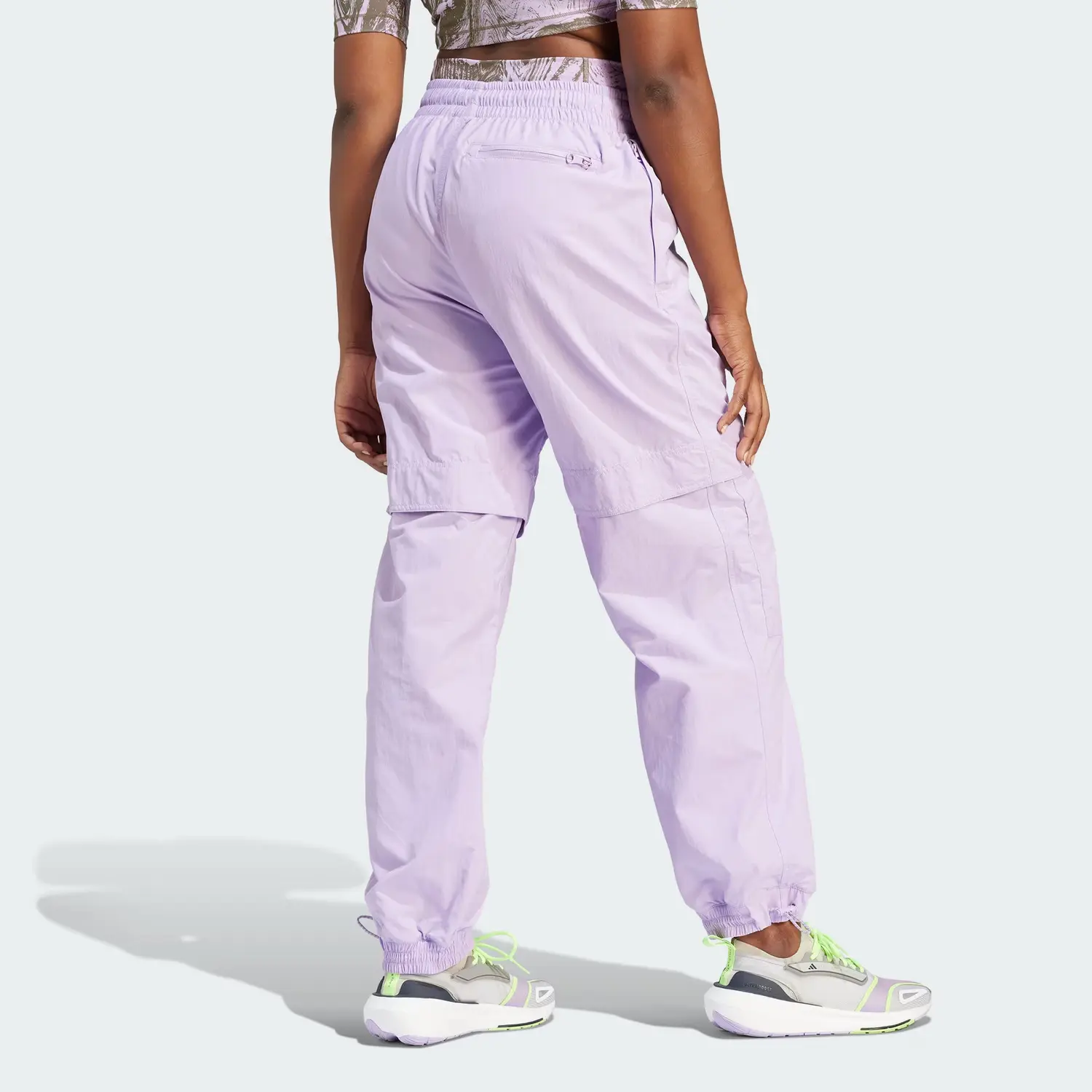 Stella McCartney X ASU Грузовые Брюки Женские Розово-Фиолетовые Adidas — фото 3