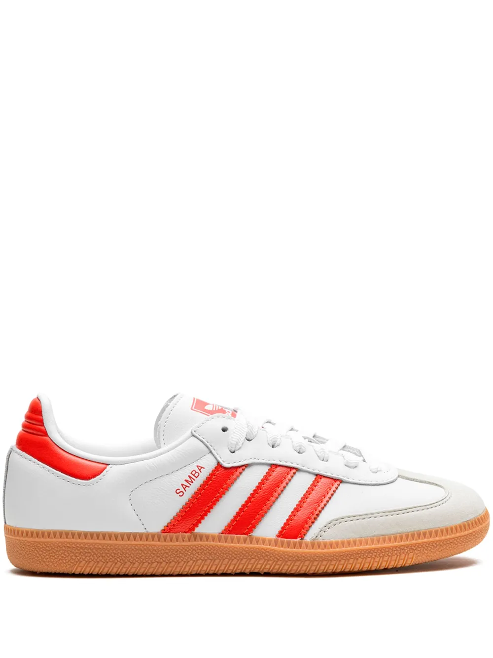 Кроссовки Samba White/Solar Red Adidas, белый