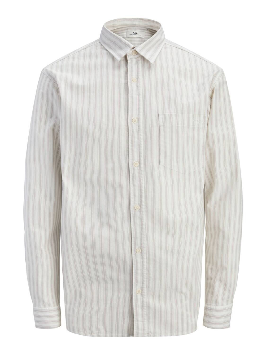 

JACK & JONES Рубашка на пуговицах 'RDDLESNER' бежевого цвета Regular fit