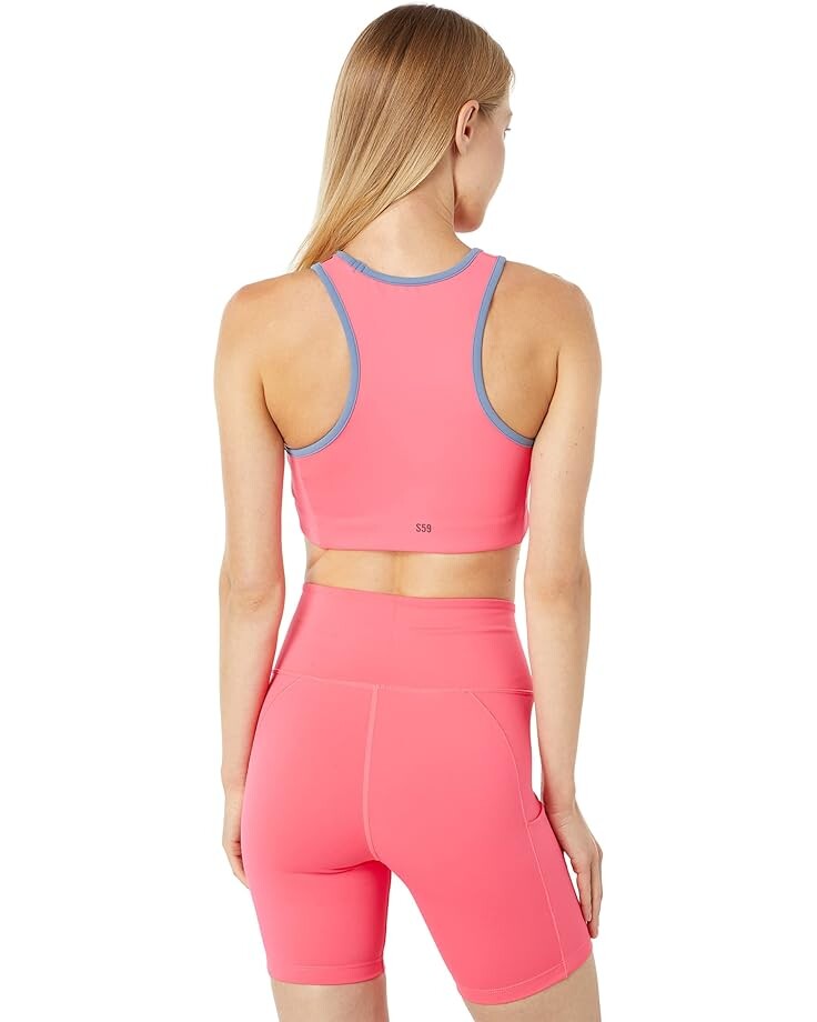 

Бюстгальтер Splits59 Blake Bra, цвет Hot Coral/Steel Blue
