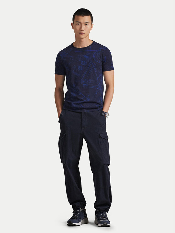 Футболка custom slim fit 710P04019001 Polo Ralph Lauren, синий — фото 2