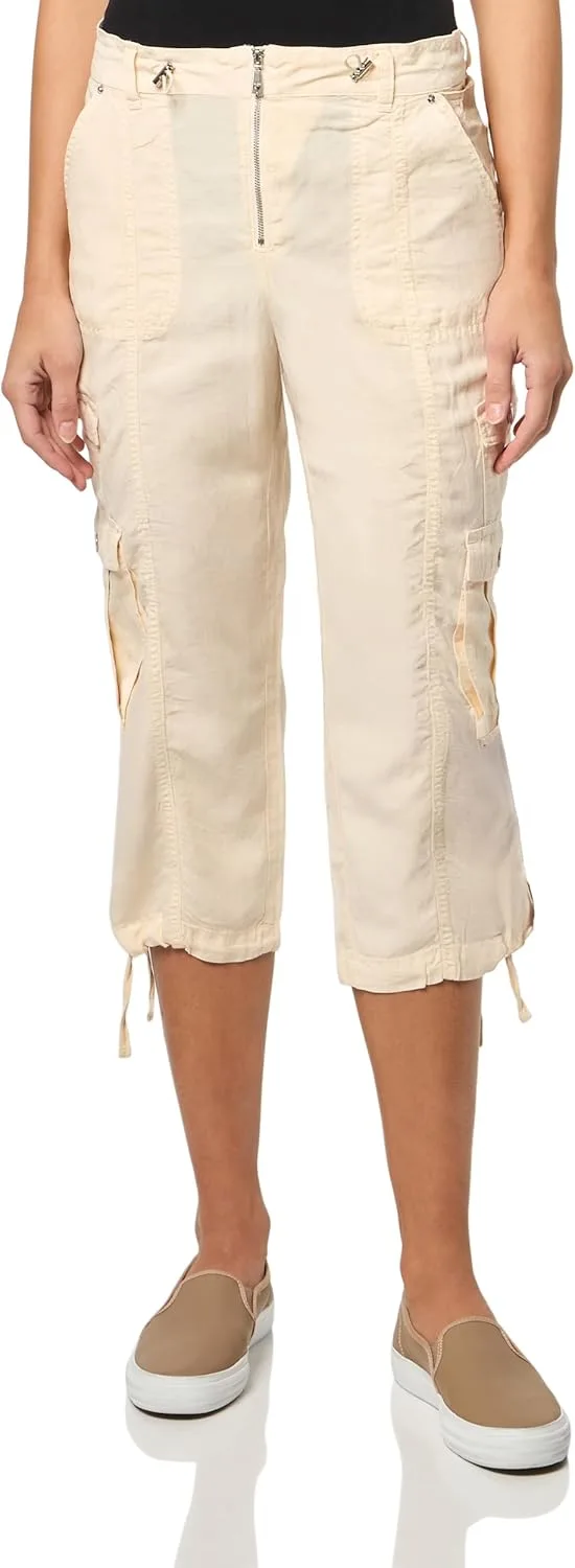 

GUESS Women's Eco Kai Cargo Pedal Pusher