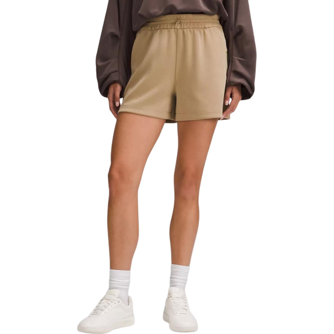 

Мягкие повседневные шорты для женщин Lululemon, хаки