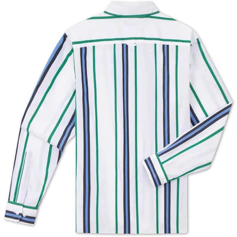 Tommy Hilfiger Рубашка мужская Blue Green White Stripes — фото 4