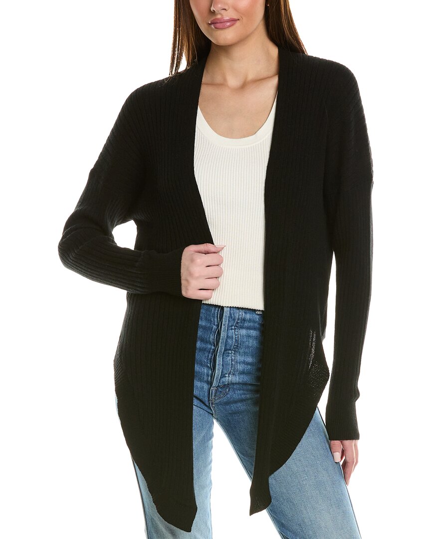 

Осенний кашемировый кардиган в рубчик из кашемира Autumn Cashmere, черный