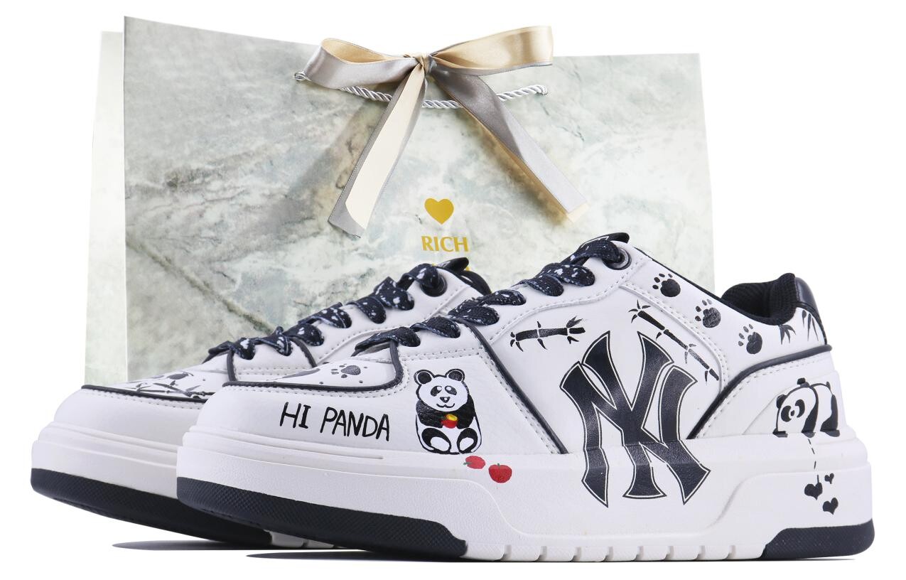 

Кроссовки MLB Chunky Liner Skateboarding Shoes Unisex Low-top Black/white, белый