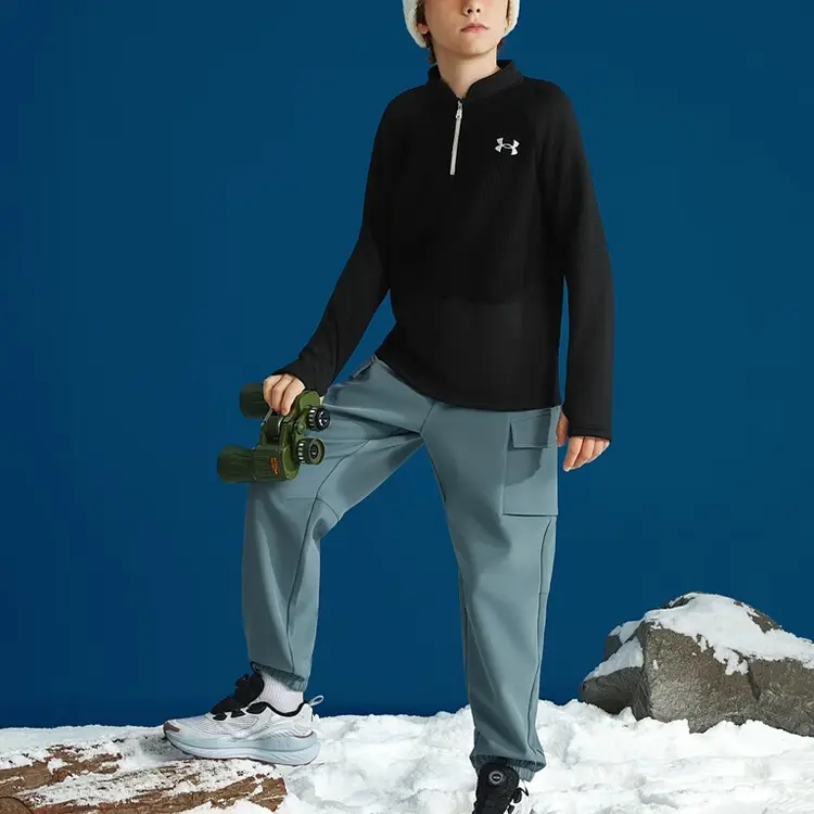 Детские спортивные штаны детские Under Armour, smoke синий — фото 4