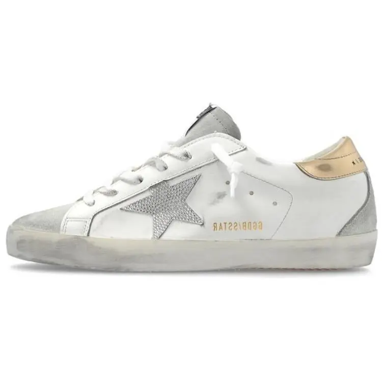 Кроссовки Golden Goose Super-Star Skateboarding Shoes Women's Low-top White, белый
