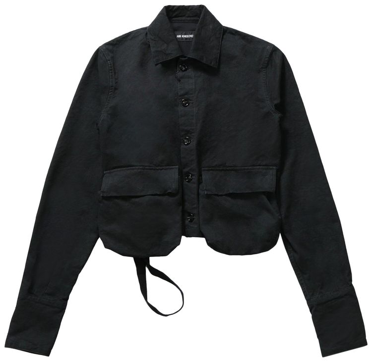 

Куртка Ann Demeulemeester Cargo Shirt Jacket 'Black', черный