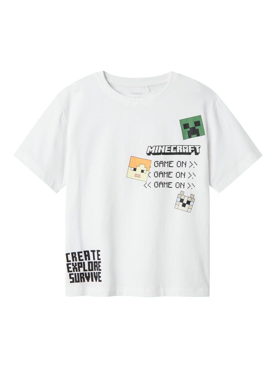 

Футболка NAME IT Shirt NKMJAFAR MINECRAFT, белый