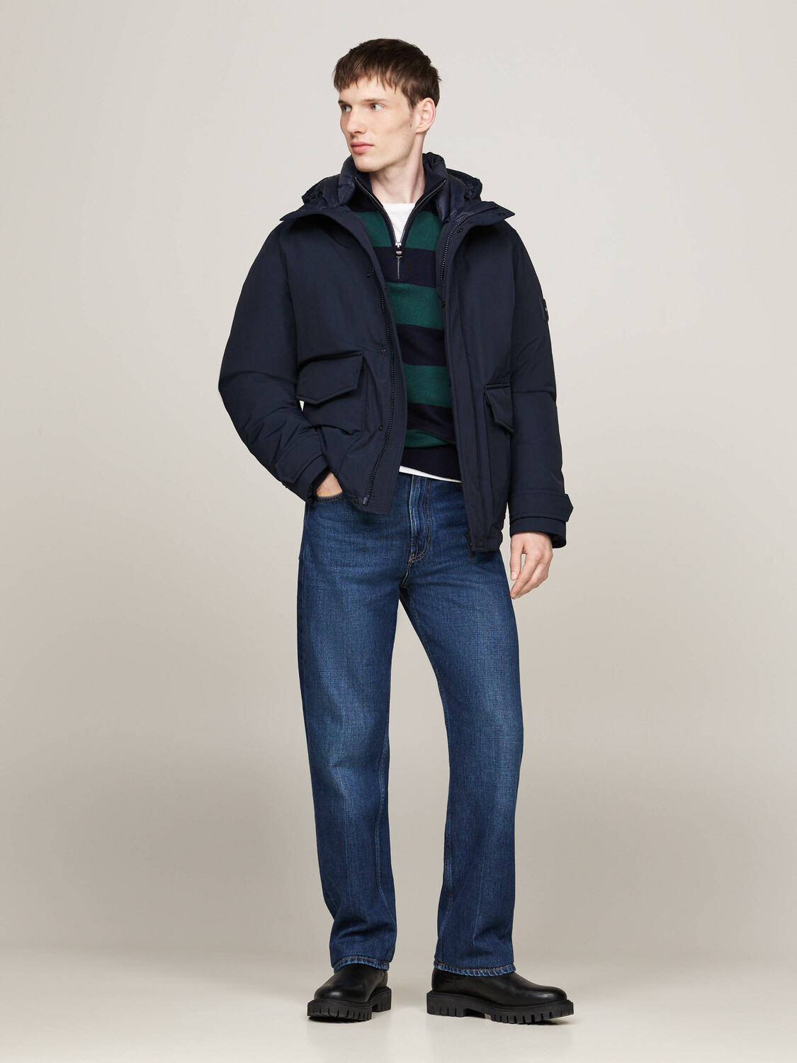 Куртка Tommy Hilfiger Regular Fit, темно-синий — фото 2