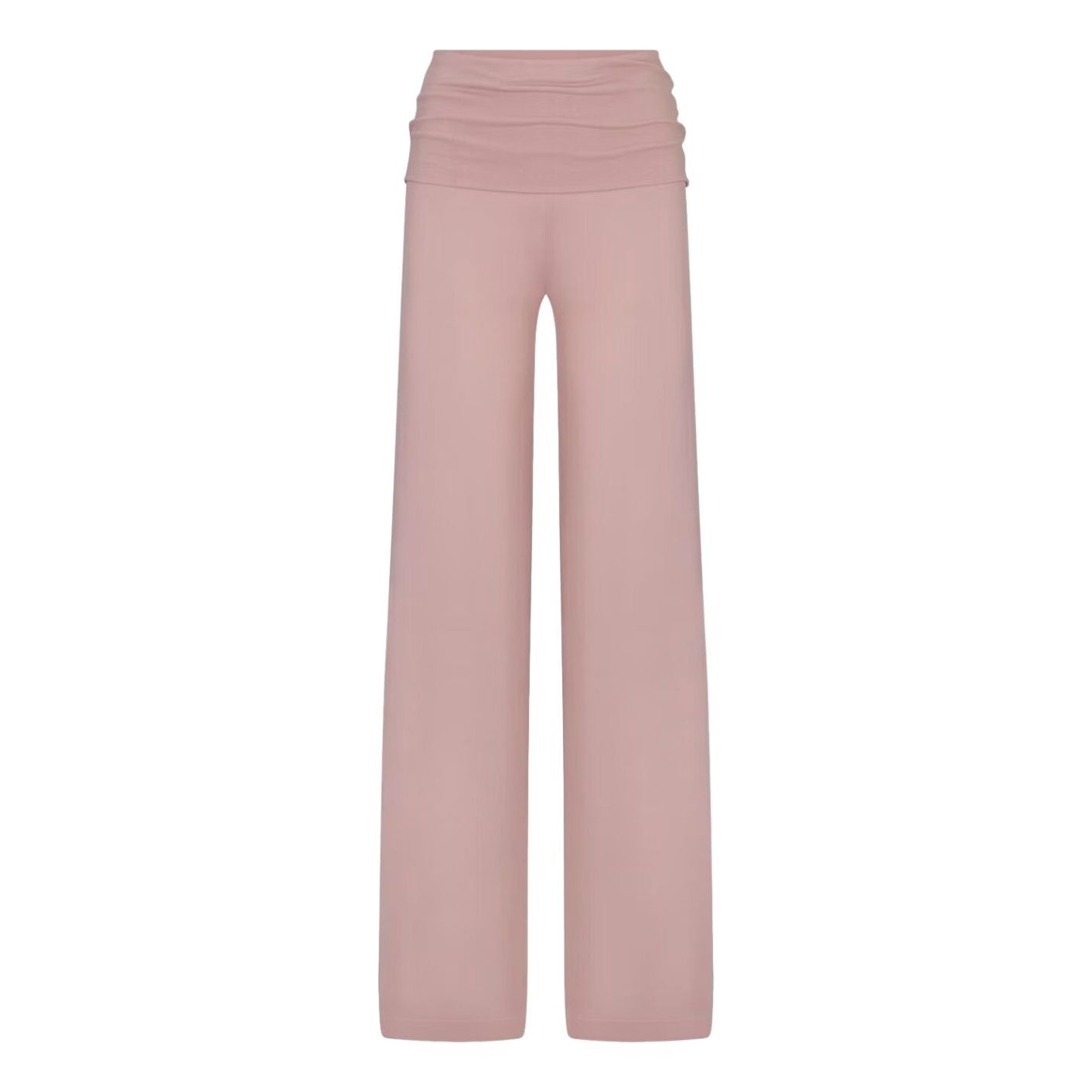 Брюки Nike x SKIMS Stretch Knit Foldover Wide Leg Pant 'Himalayan'
