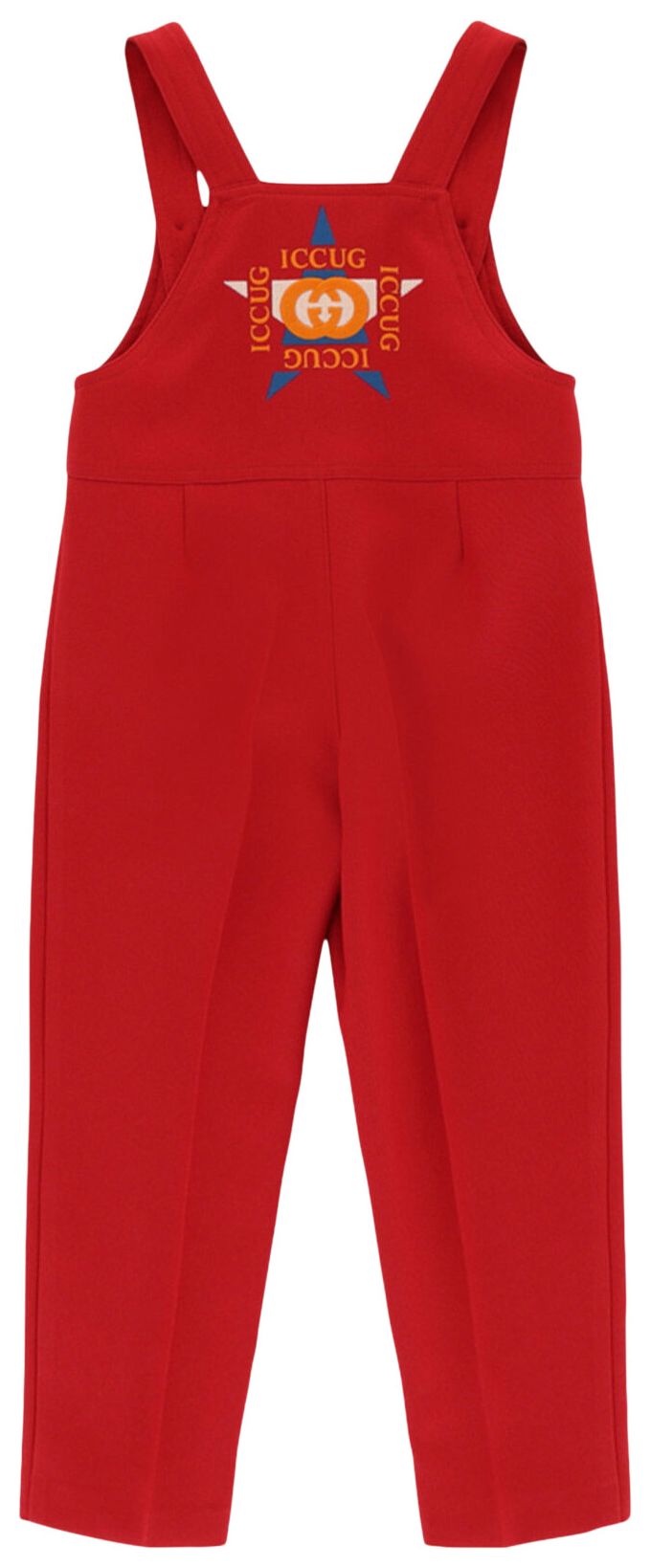 

Комбинезон Gucci с вышитым логотипом, красный