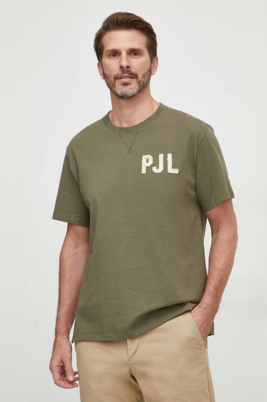 

Хлопковая футболка Pepe Jeans, зеленый