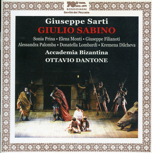 

CD диск Sarti / Prina / Monti / Filianoti / Dantone: Giulio Sabino