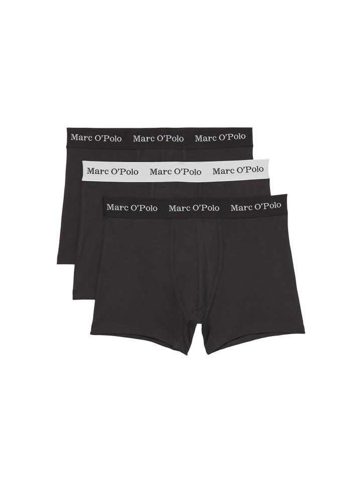 

Трусы боксеры Marc O'Polo Trunk Essentials, цвет black-white elastic