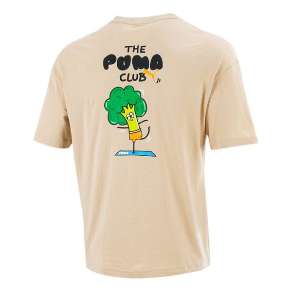 

Футболка club t-shirt 'beige' Puma, бежевый