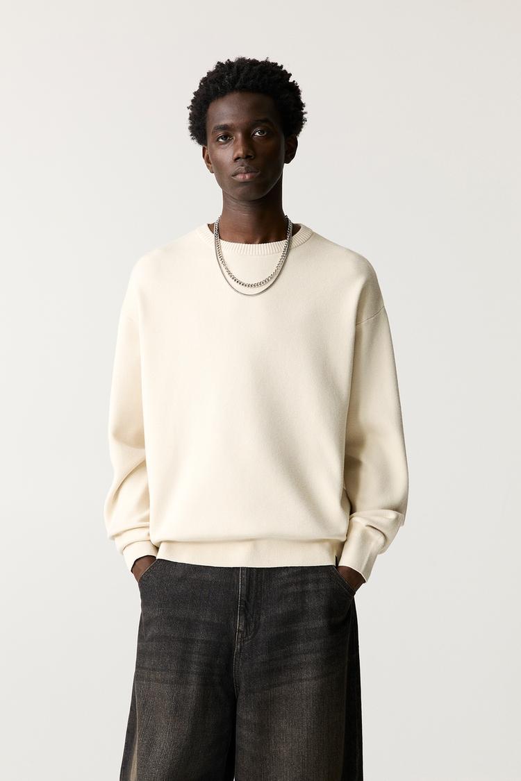 

Базовый мягкий джемпер Pull And Bear, белый