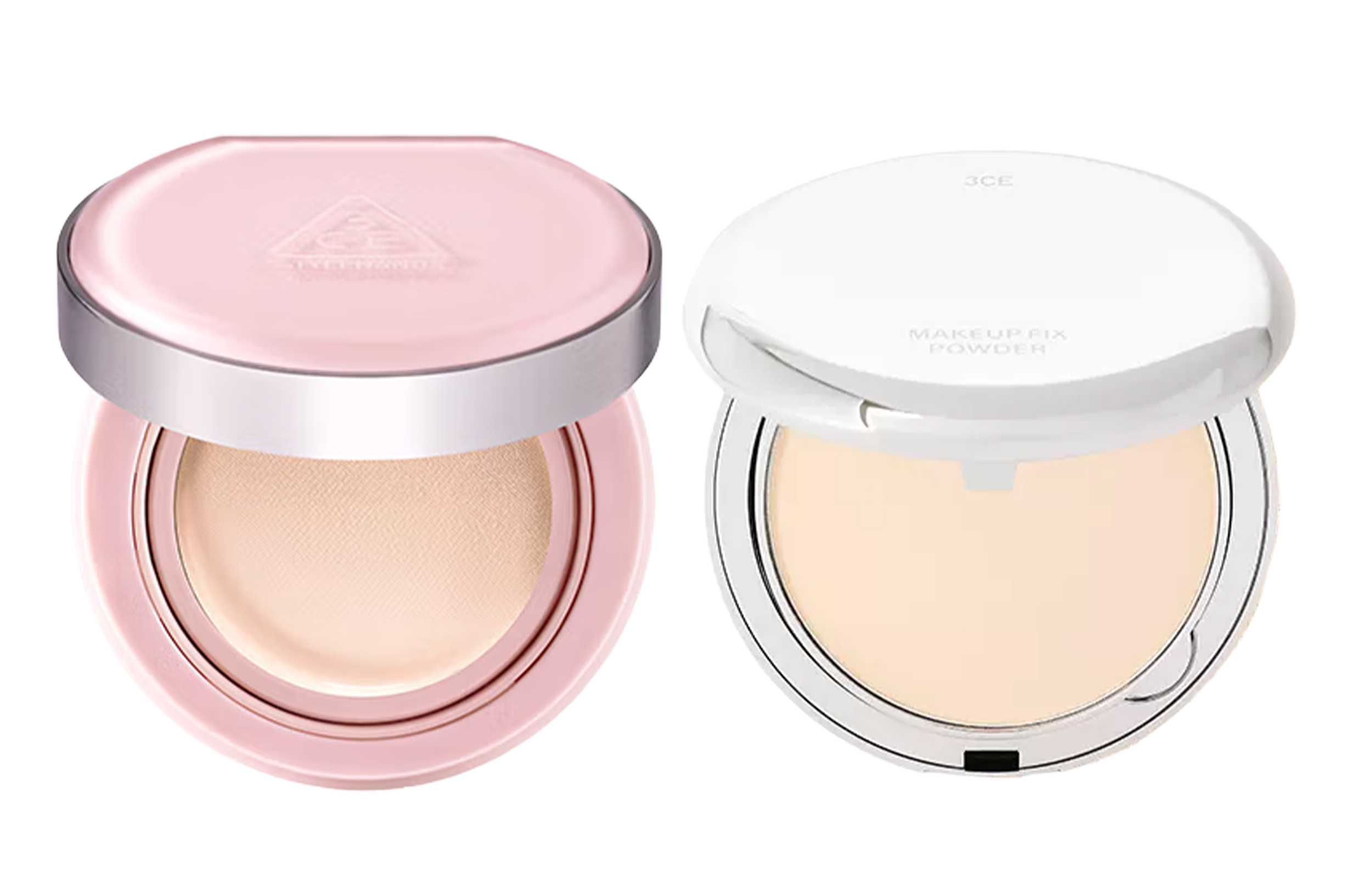 

3CE Водяной туман Pink Air Cushion пудра для макияжа, контроль жира 9g+11g