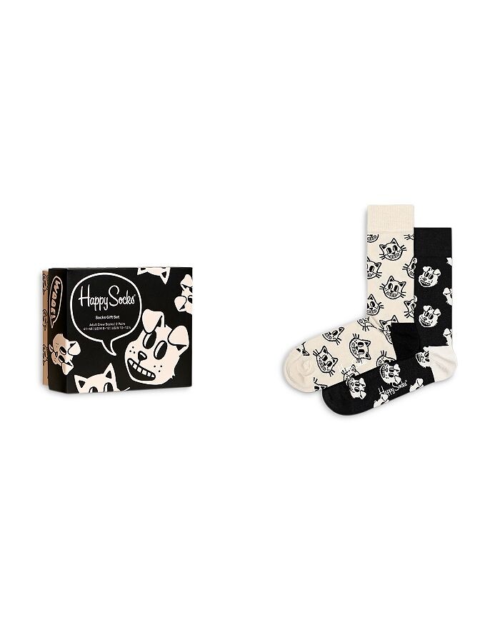 

Носки Happy Socks Pets из хлопчатобумажной смеси, подарочная коробка, 2 шт, мультиколор