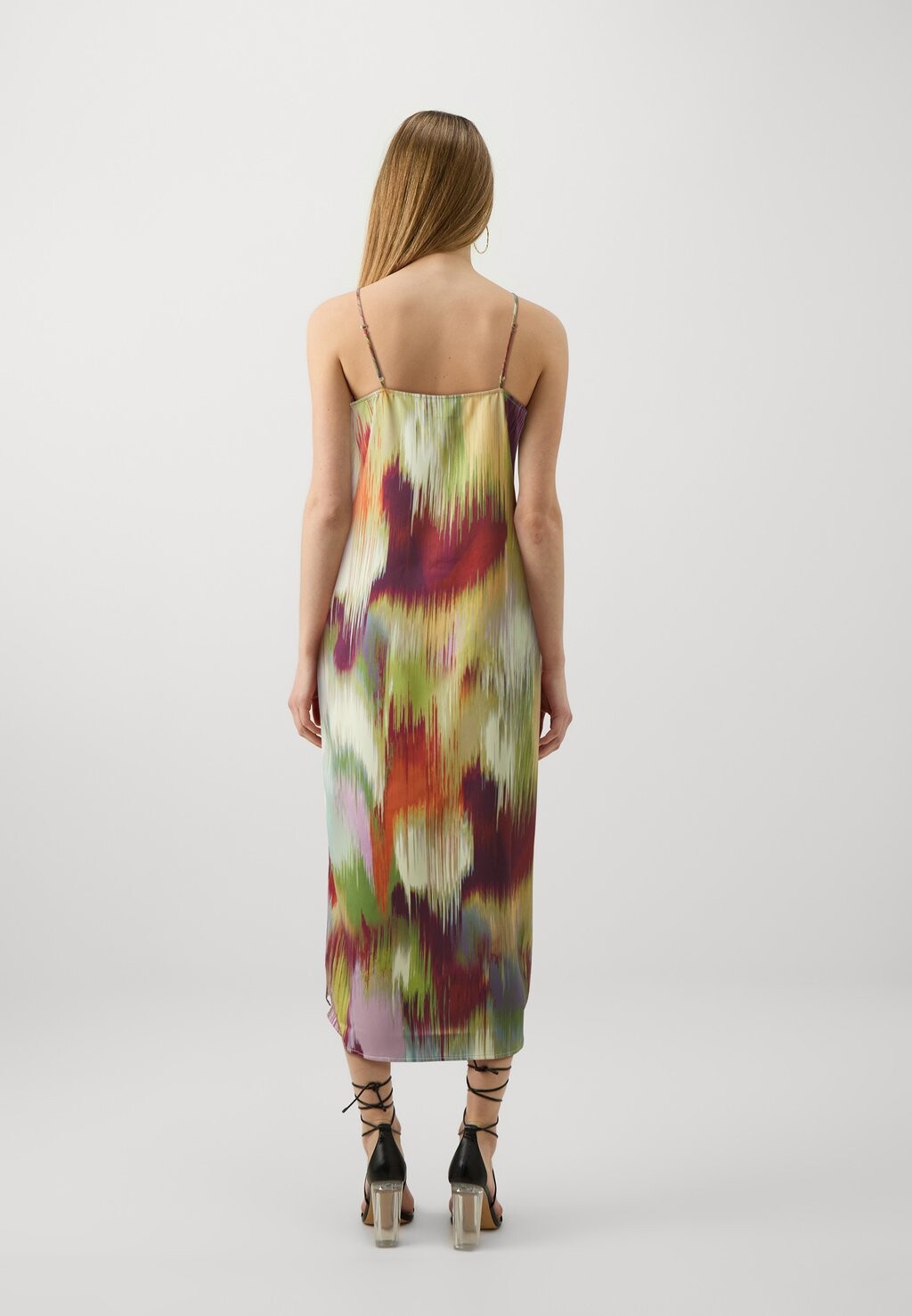 

Коктейльное платье / Вечернее платье VILA, осенний блондин Vikelly Vneck Midi Strap Dress