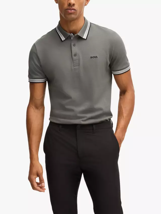 

Поло HUGO BOSS BOSS Essential Short Sleeve, цвет light/pastel grey
