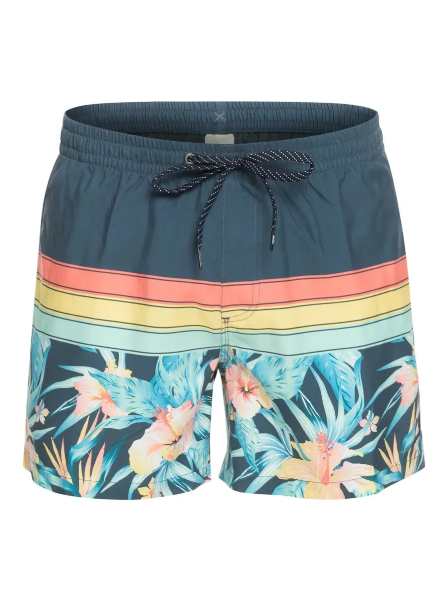 

Шорты для плавания Quiksilver "Sport Floral 15"", синий