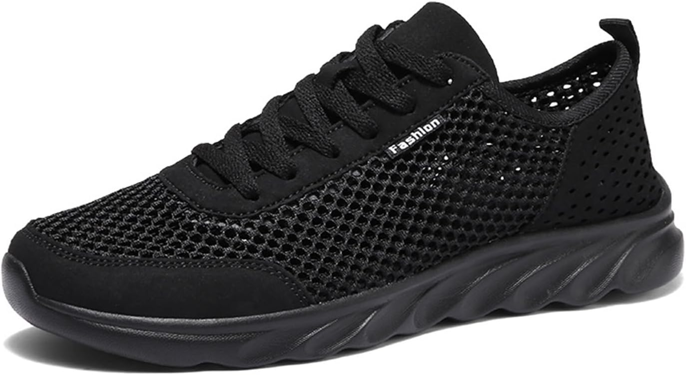 

Мужские удобные прогулочные кроссовки DMGYCK с широкой посадкой, легкие, дышащие, модные, противоскользящие, черный