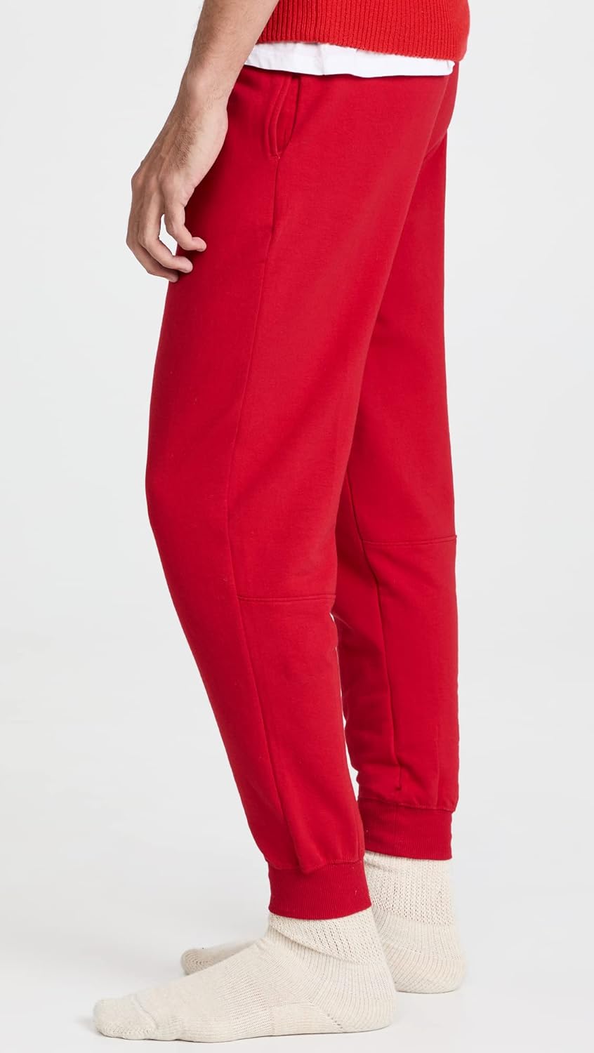 Мужские лоснистые леггинсы Calvin Klein Sleep Joggers, Rustic Red — фото 4