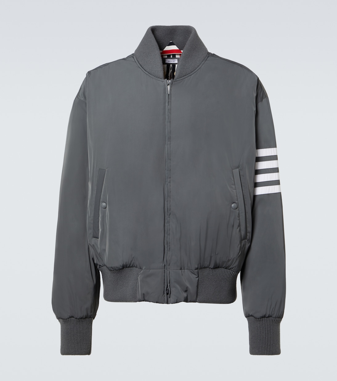 

4-замковая бомбер куртка Thom Browne, Med Grey