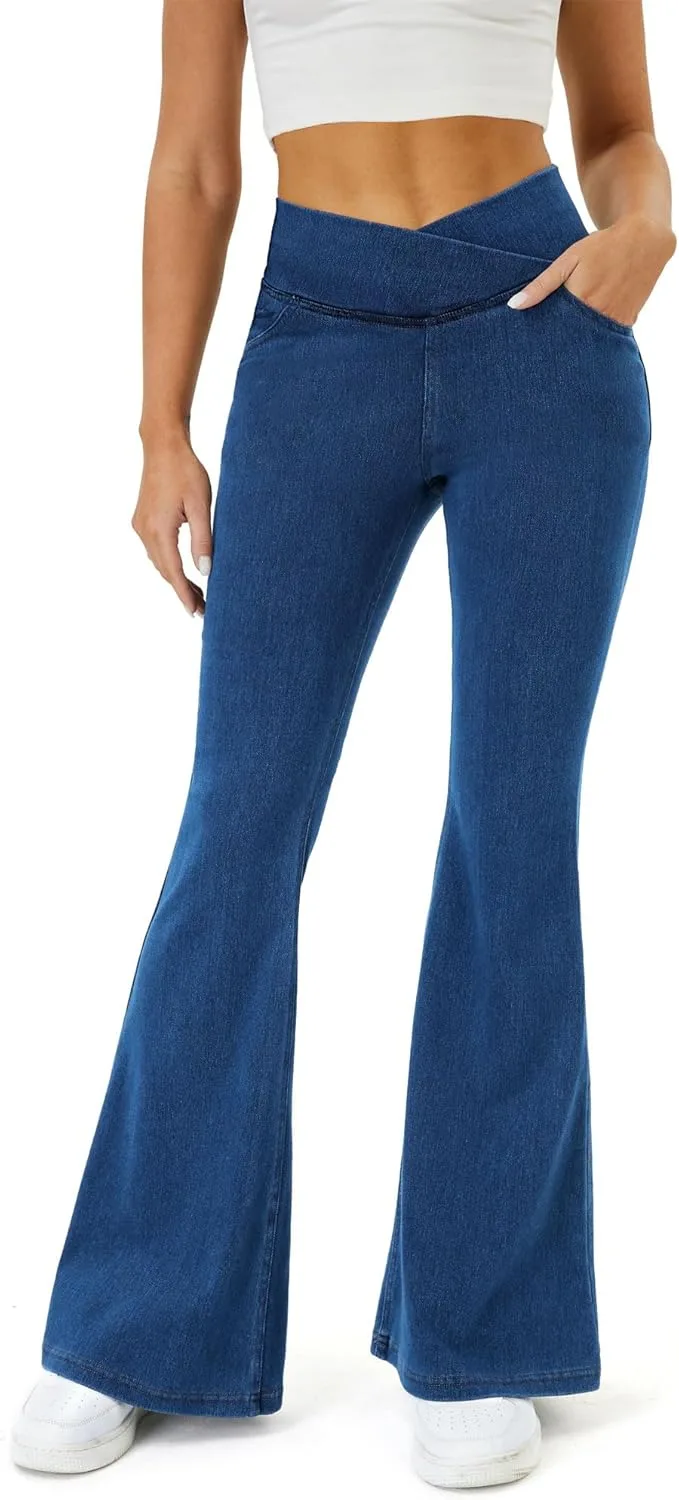 

Джинсы Bell Bottom для женщин с эффектом подтяжки COPYLEAF