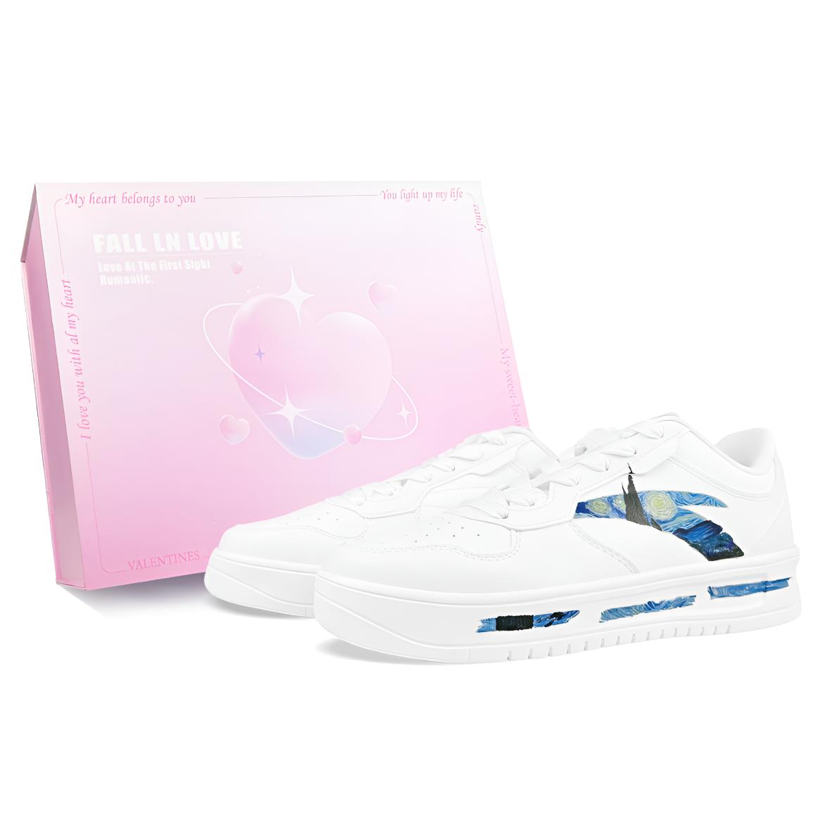 

ANTA Мужские белые низкие кеды для скейтборда с амортизацией и износостойкой подошвой, цвет White