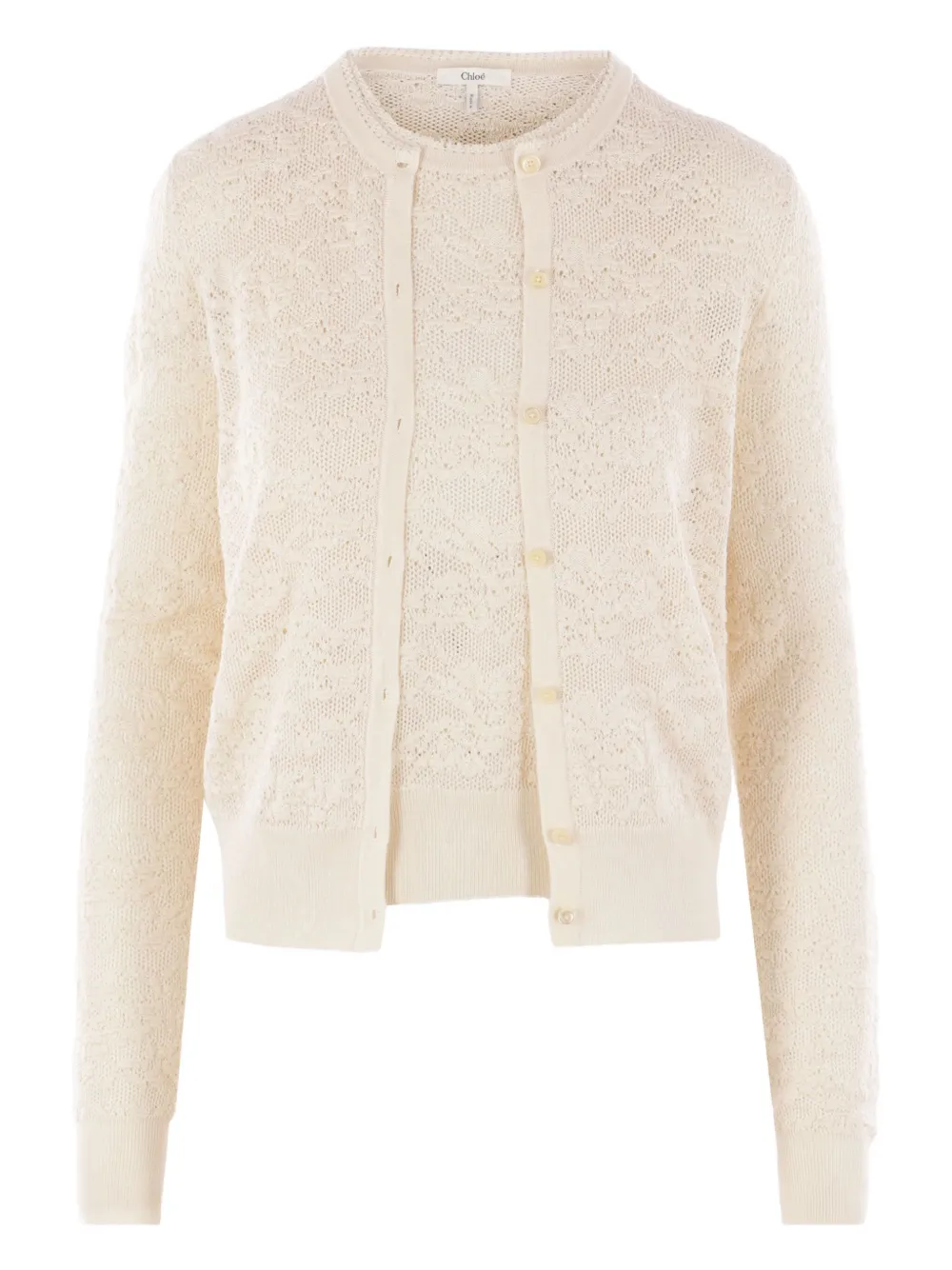 

Кардиган рыхлой вязки CHLOÉ, нейтральный