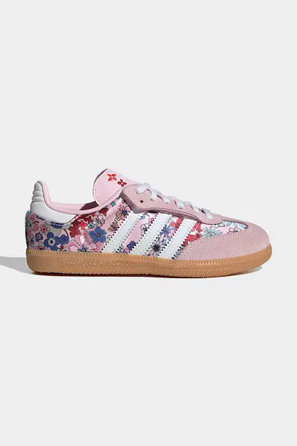 Кроссовки с цветочным узором Samba OG Adidas Originals, розовый