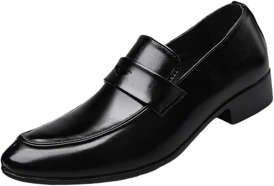 Лоферы мужские, Breathable Slip On, для деловых встреч и свадеб, черный UOPYNE