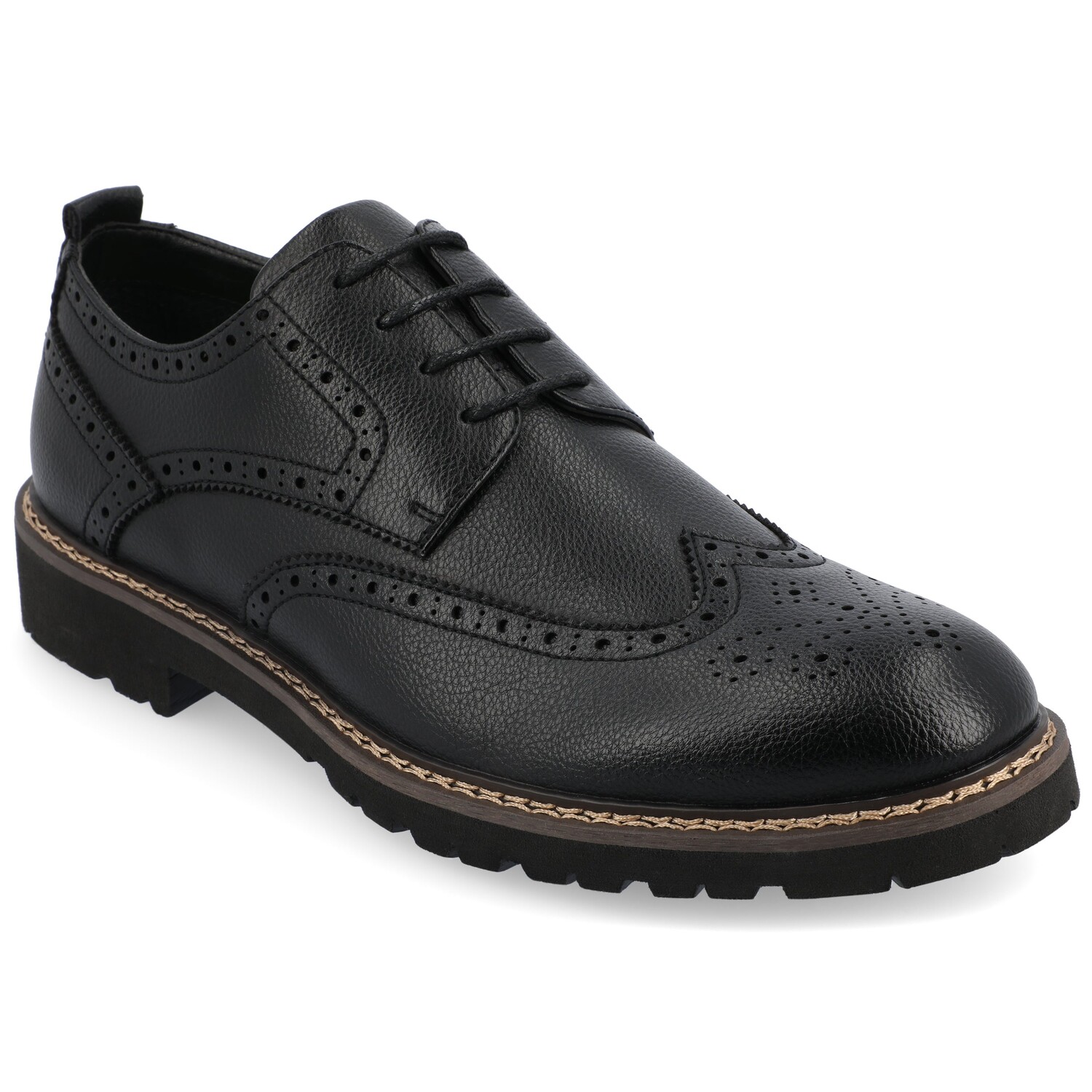 

Дерби Vance Co. Campbell Wingtip Derby, черный