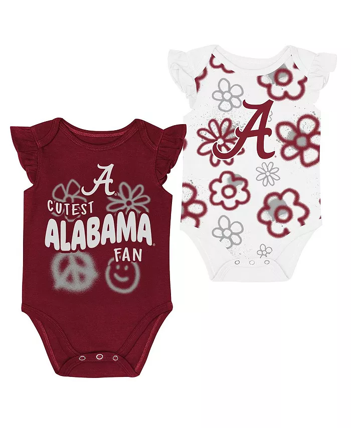 

Комплект из двух предметов: боди Little Sunshine, малиново-белого цвета Alabama Crimson Tide, для мальчиков и девочек Outerstuff