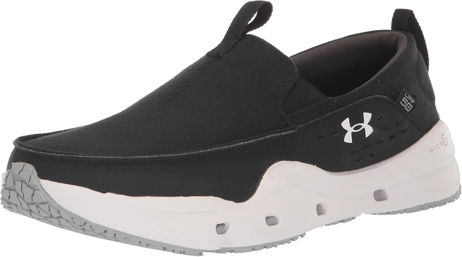 Мужские лодочные туфли Under Armour Micro G Kilchis Slip Recover, черно-белый