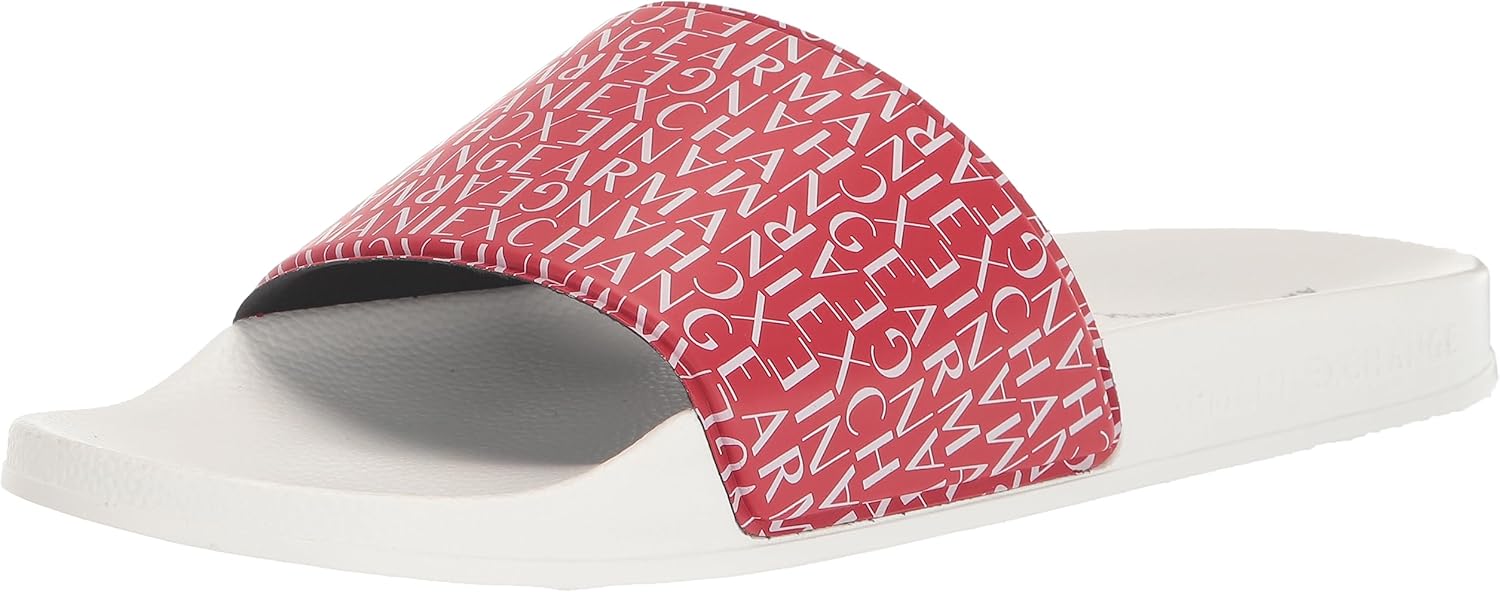 

Мужские шлепанцы с логотипом Armani Exchange, красный