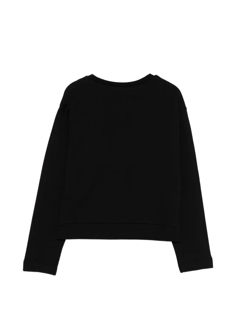 Хлопковая толстовка с оборками на карманах Marni Kids, черный — фото 2