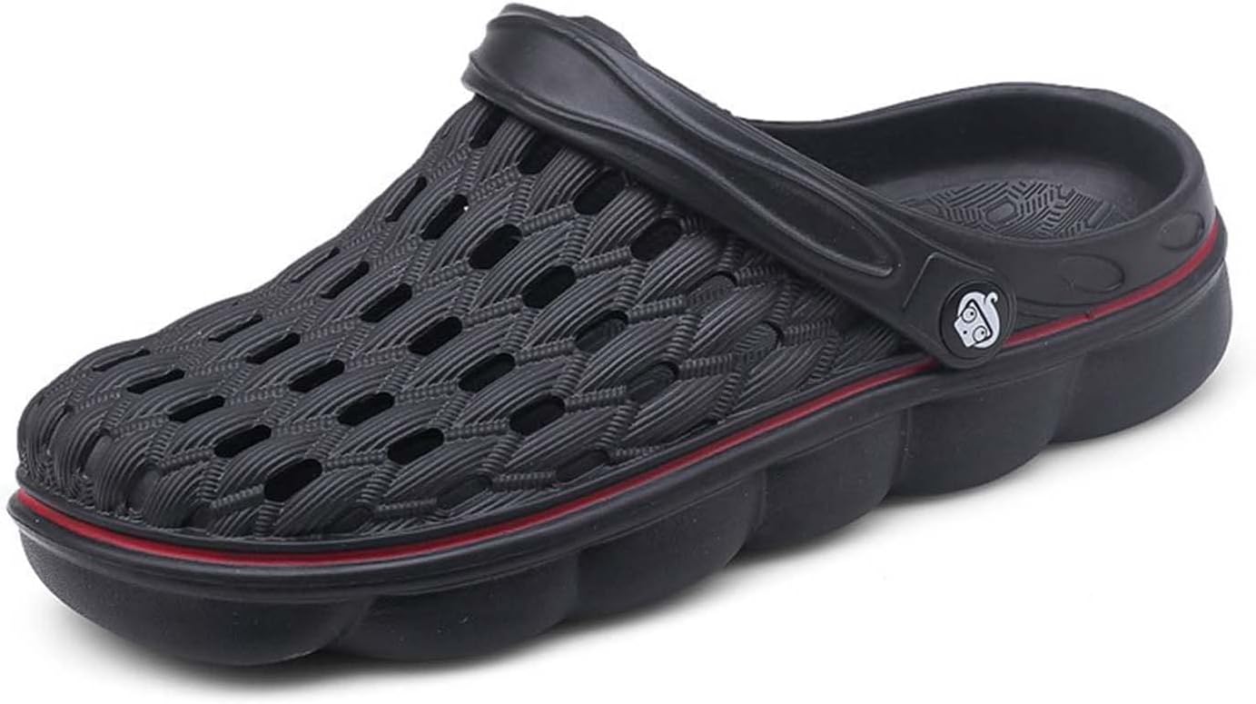 

Мужские легкие шлепанцы Eliogn Mules, удобные садовые клоги, противоскользящие пляжные туфли для мужчин, водные туфли, домашние и тапочки, черный