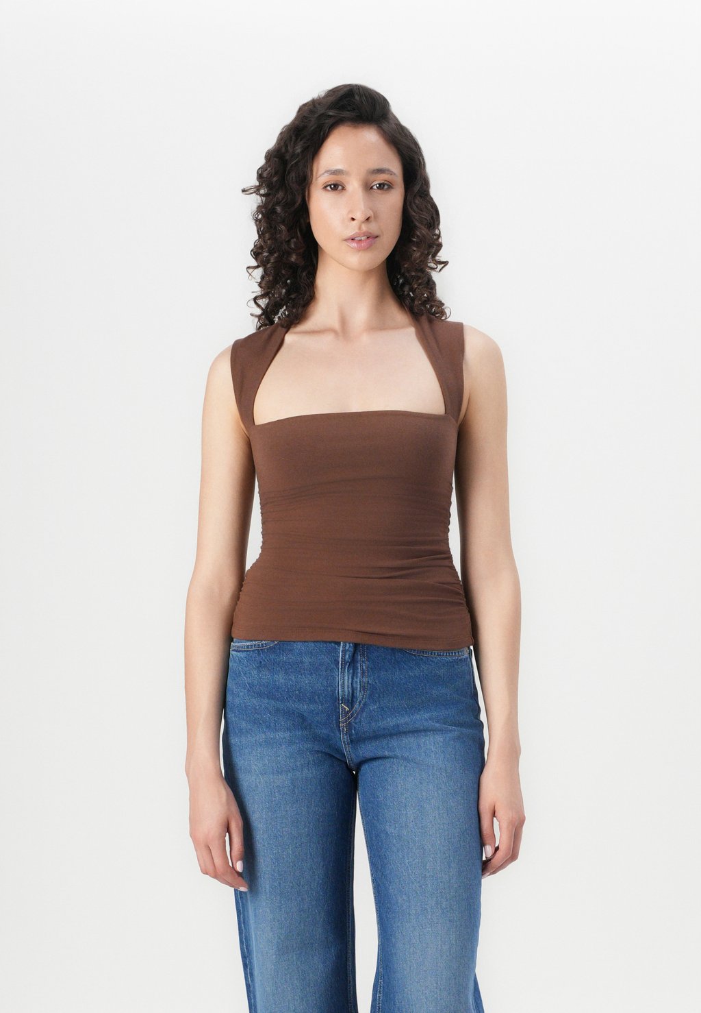 

Топ SEAMLESS AVA Abercrombie & Fitch, коричневый